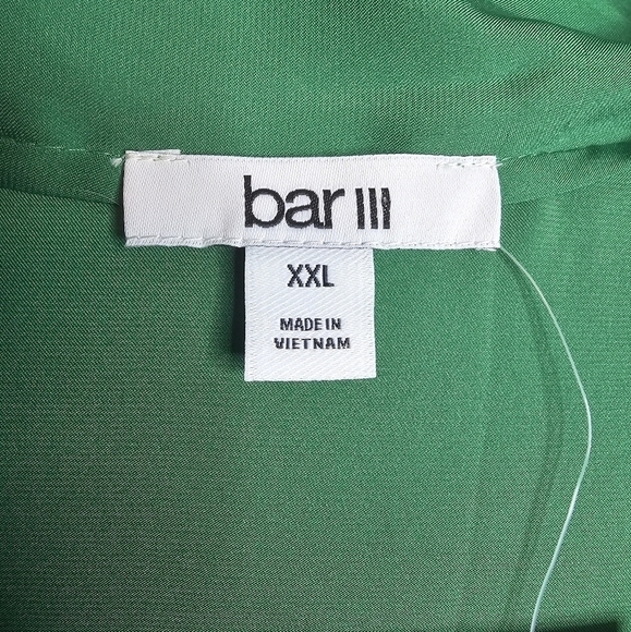 NWT Bar III emerald green swoop neck blouse size XXL - Picture 4 of 5